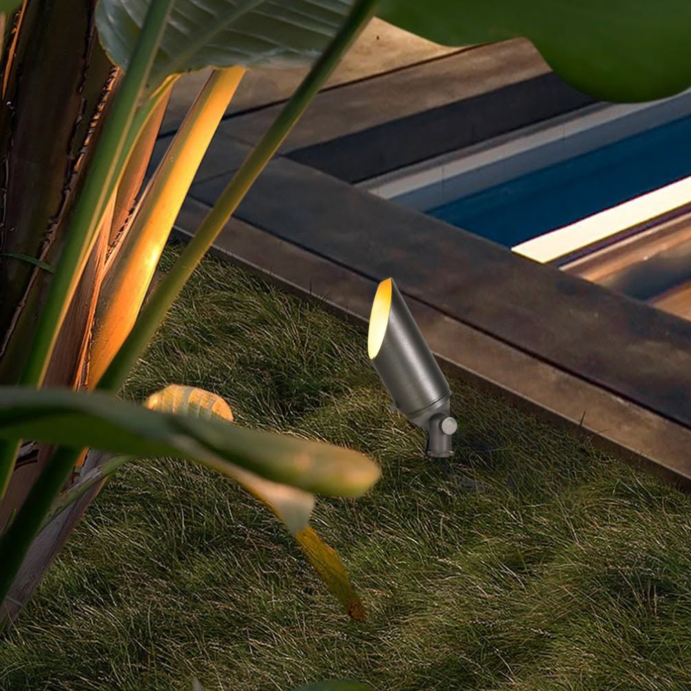 LED Adjustable Directional Spot Light, Dark Brass