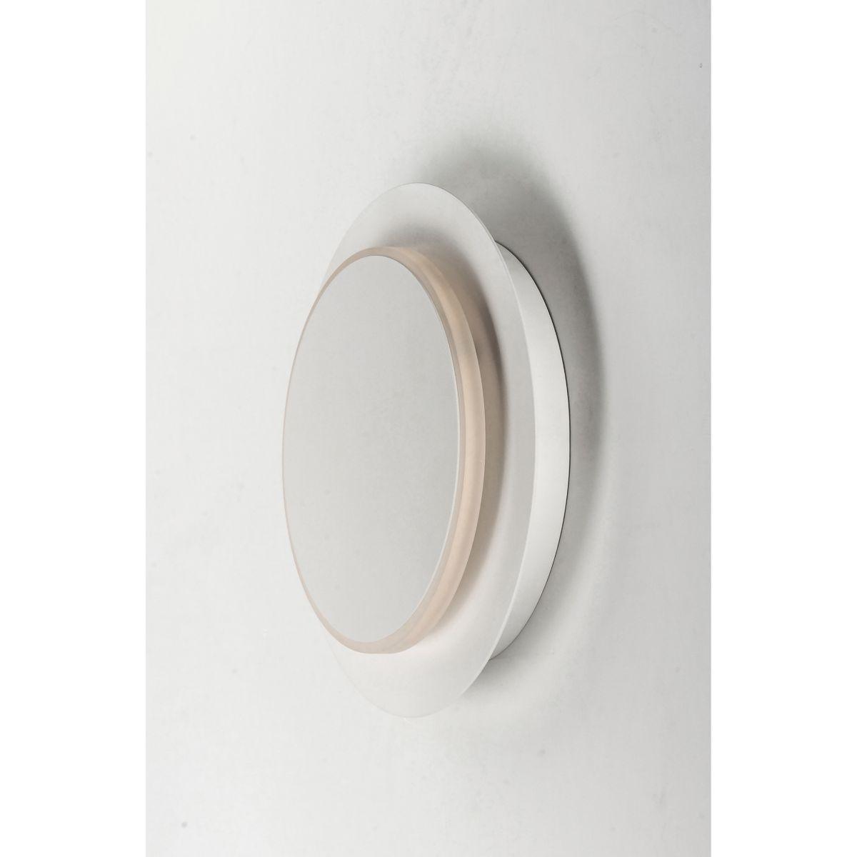 Revolver 10 in. LED Wall Light White finish - Bees Lighting