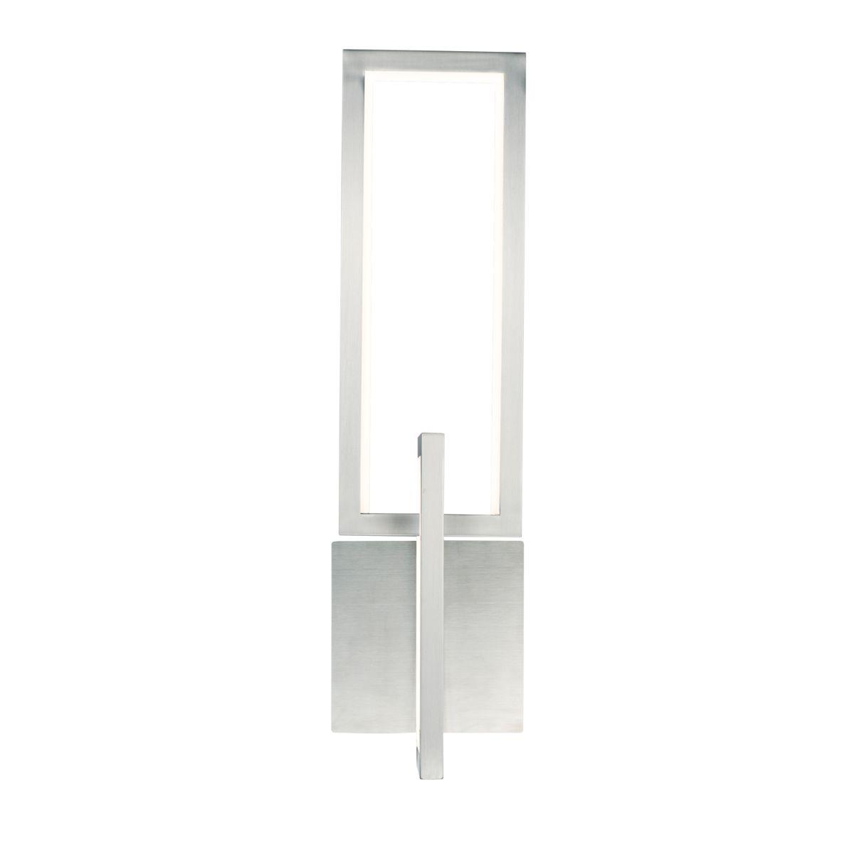 Link 20 in. 2 Lights LED Armed Sconce Nickel finish