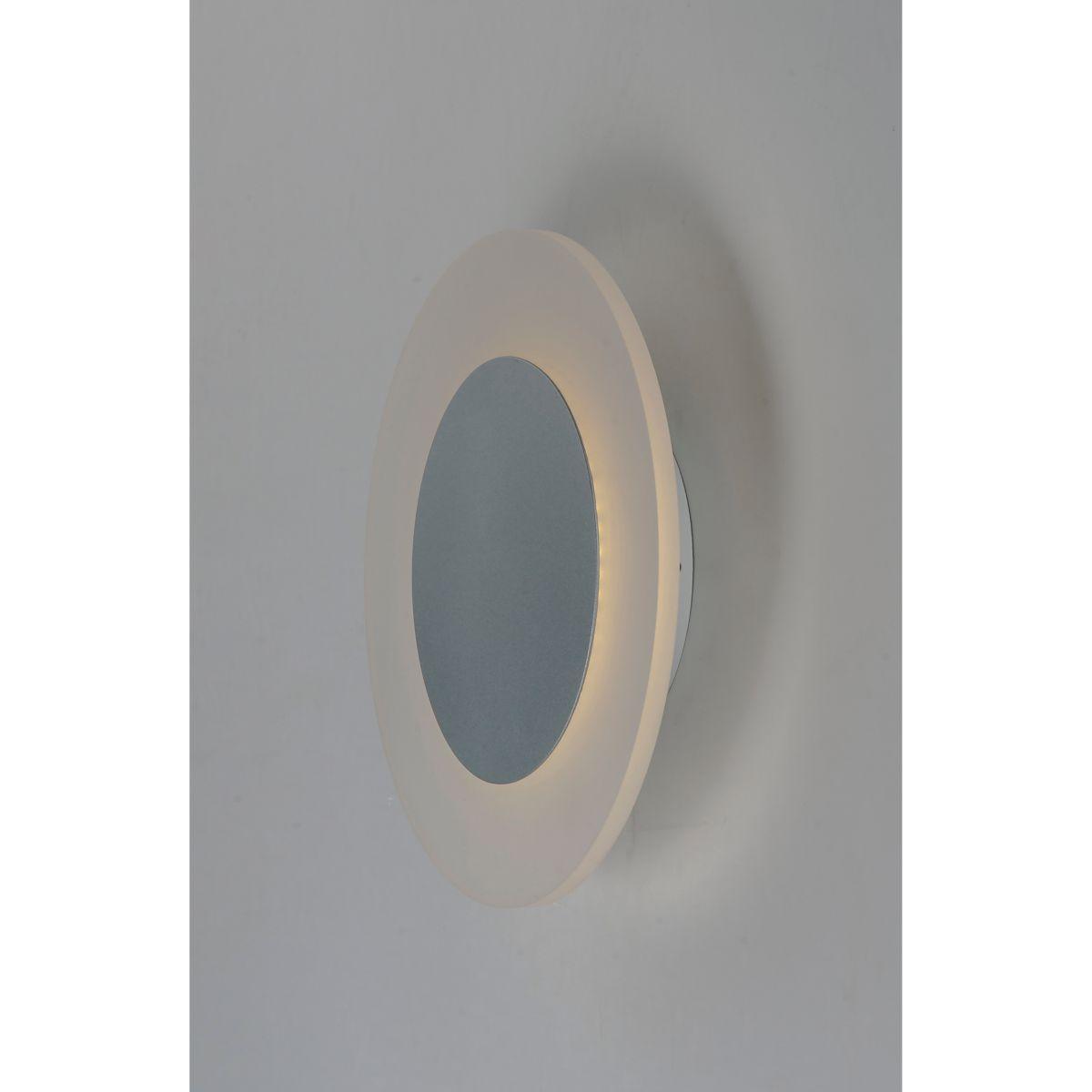 Saturn II 11 in. LED Flush mount Sconce Silver