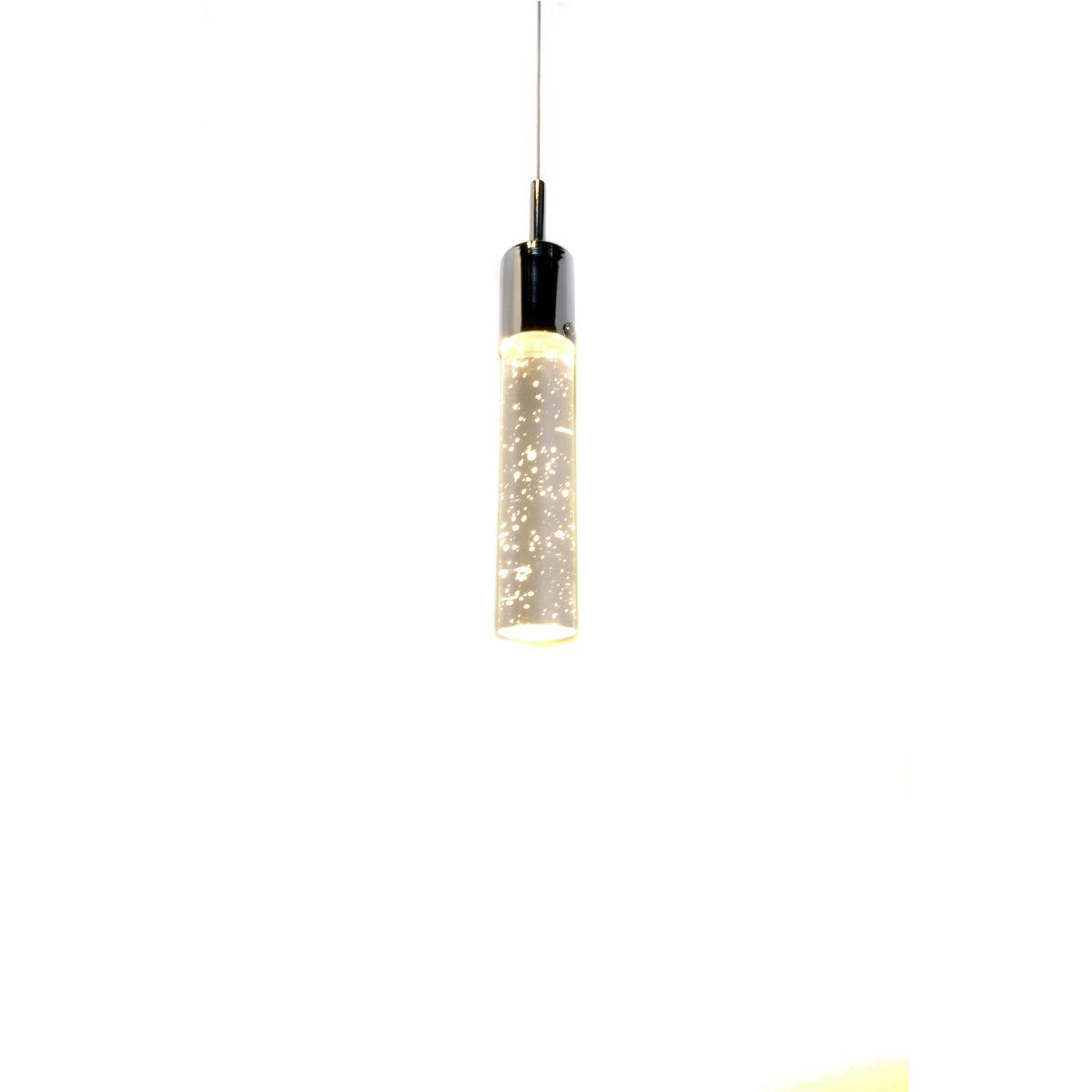 Fizz IV 16 in. 9 Lights LED Pendant Light Chrome finish - Bees Lighting