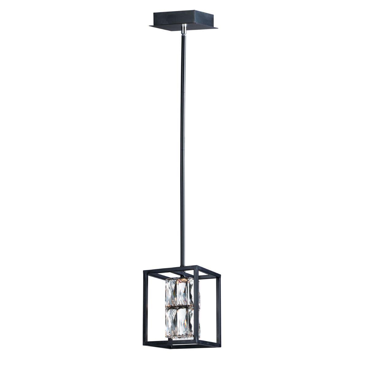 Zephyr 6 in. LED Pendant Light Black finish - Bees Lighting