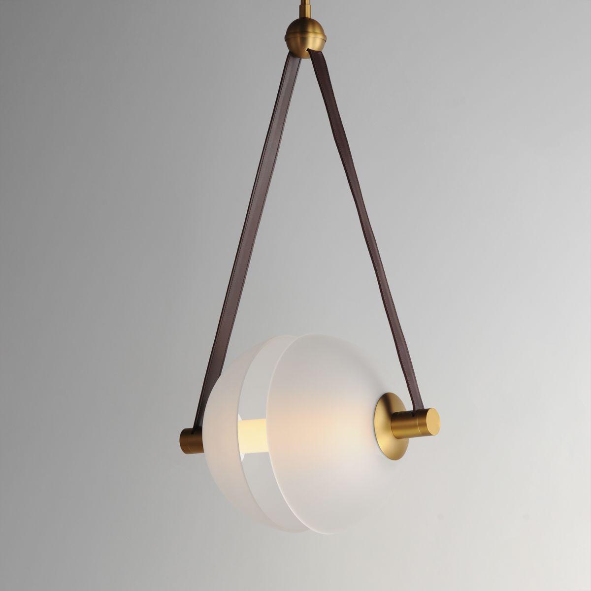 Dispatch 17 in. LED Pendant Light Brass Finish - Bees Lighting