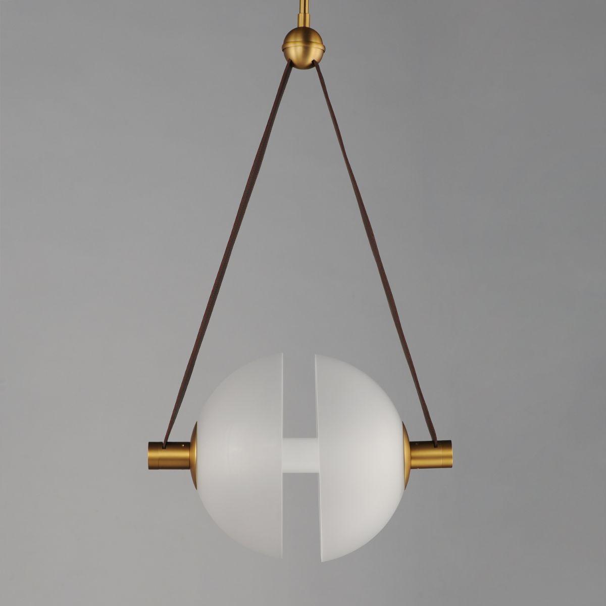 Dispatch 17 in. LED Pendant Light Brass Finish - Bees Lighting