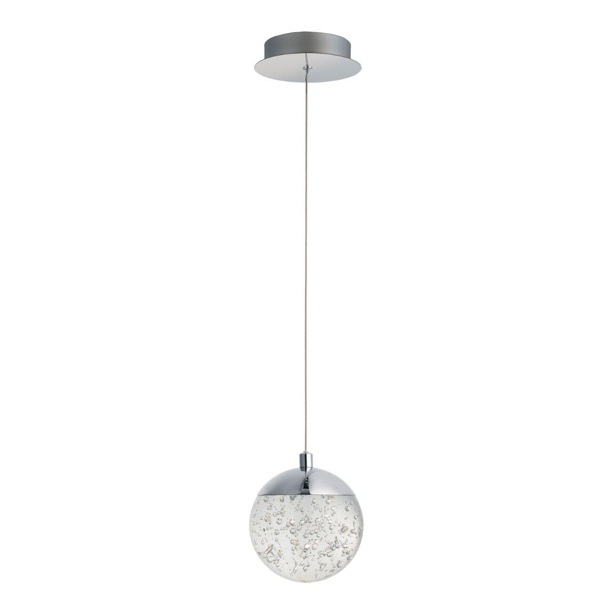 Orb II 6 in. LED Pendant Light Chrome finish - Bees Lighting