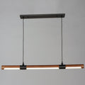 Rollo 40 in. Linear LED Pendant Light, Black - Bees Lighting