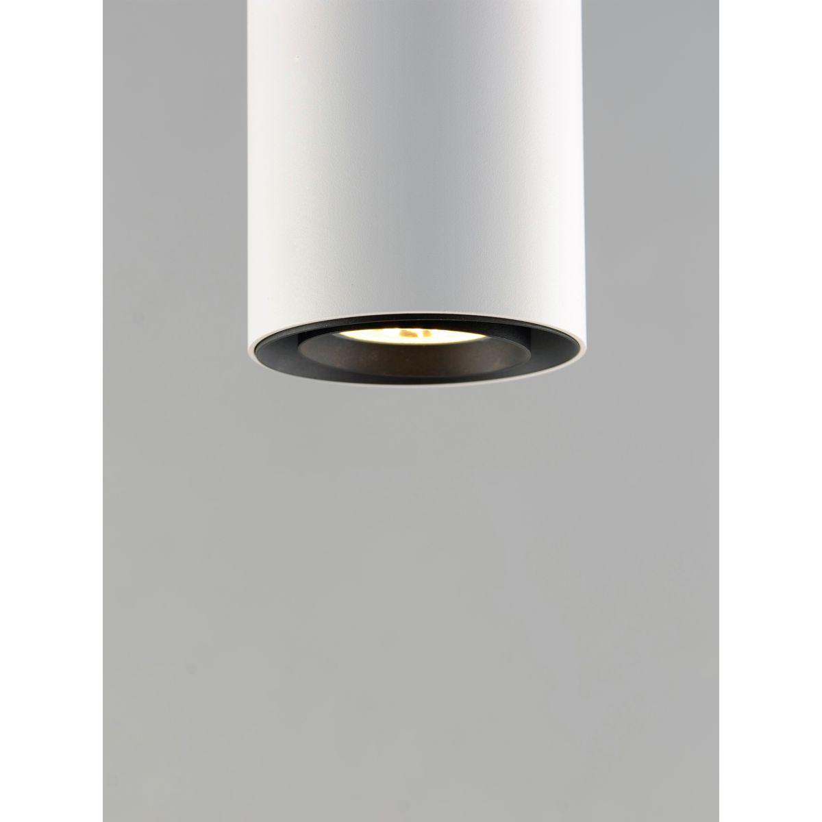 Dwell 6 In LED Pendant Light White Finish