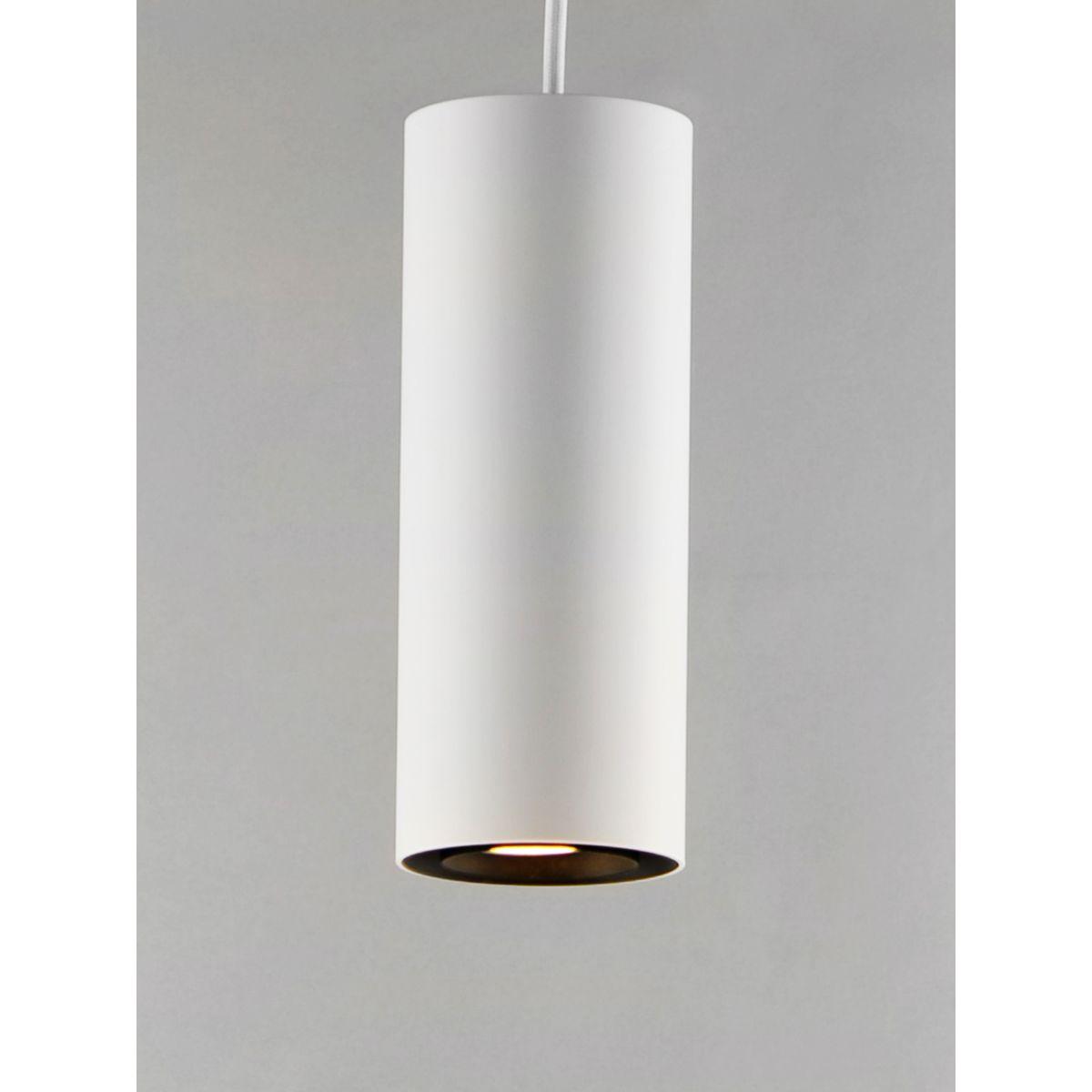 Dwell 4 In LED Pendant Light White Finish