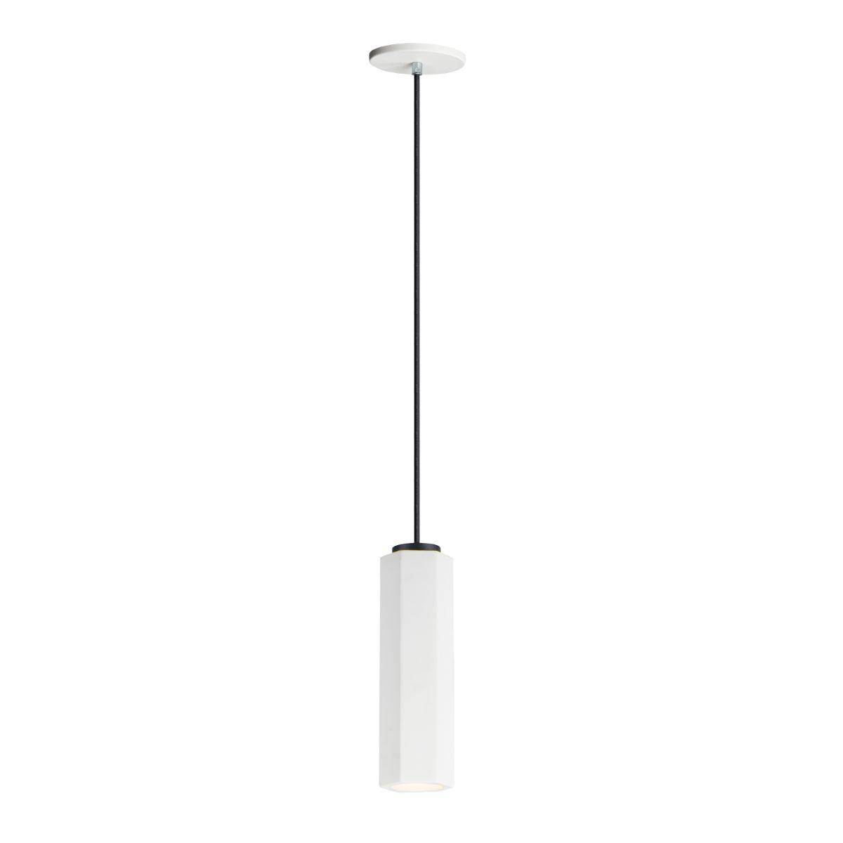 Allen 4 in. LED Pendant Light White finish