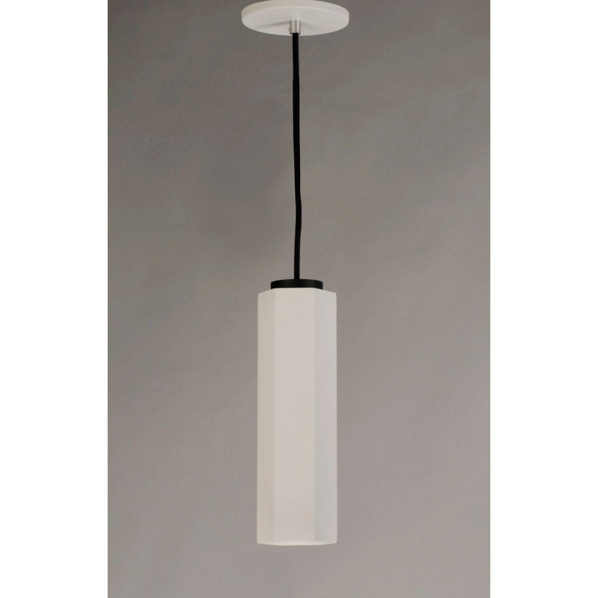 Allen 4 in. LED Pendant Light White finish