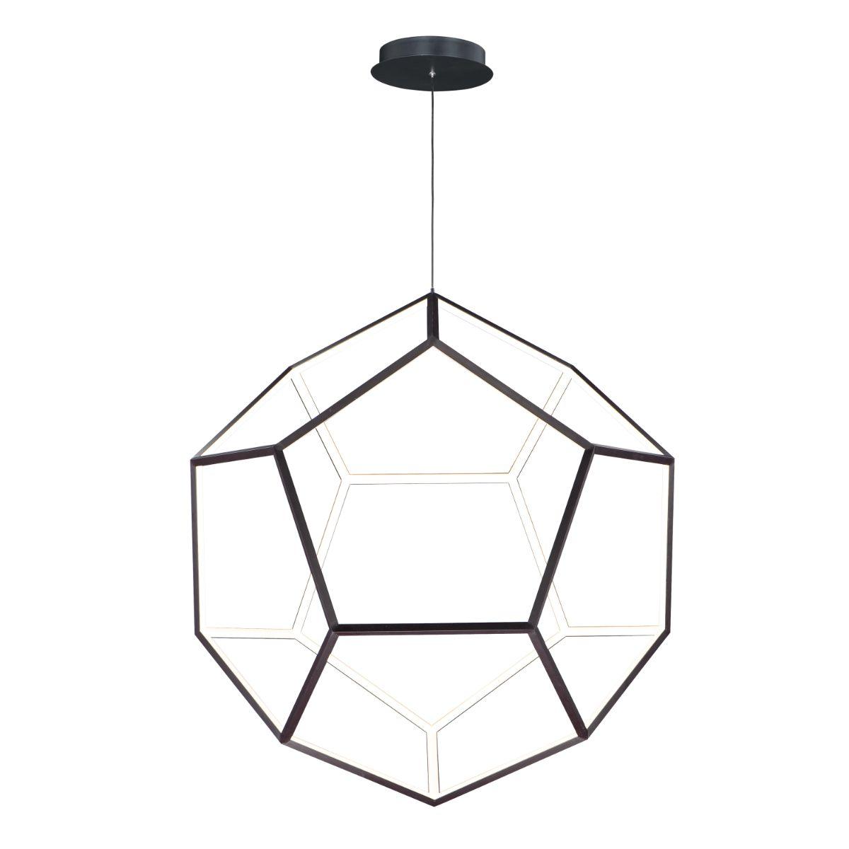 Penta 40 in. LED Pendant Light Black finish - Bees Lighting