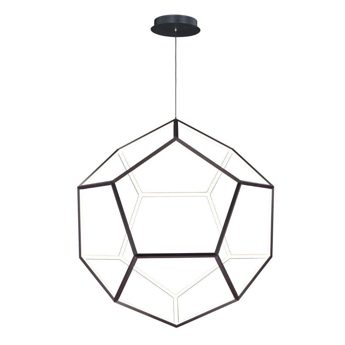 Penta 40 in. LED Pendant Light Black finish