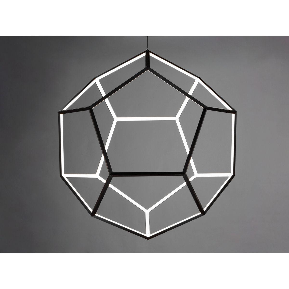 Penta 40 in. LED Pendant Light Black finish - Bees Lighting