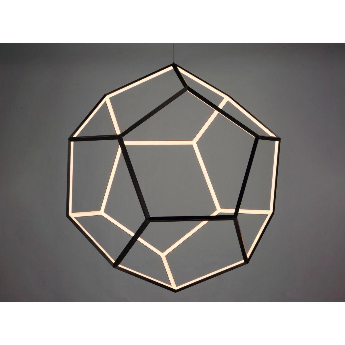 Penta 40 in. LED Pendant Light Black finish - Bees Lighting
