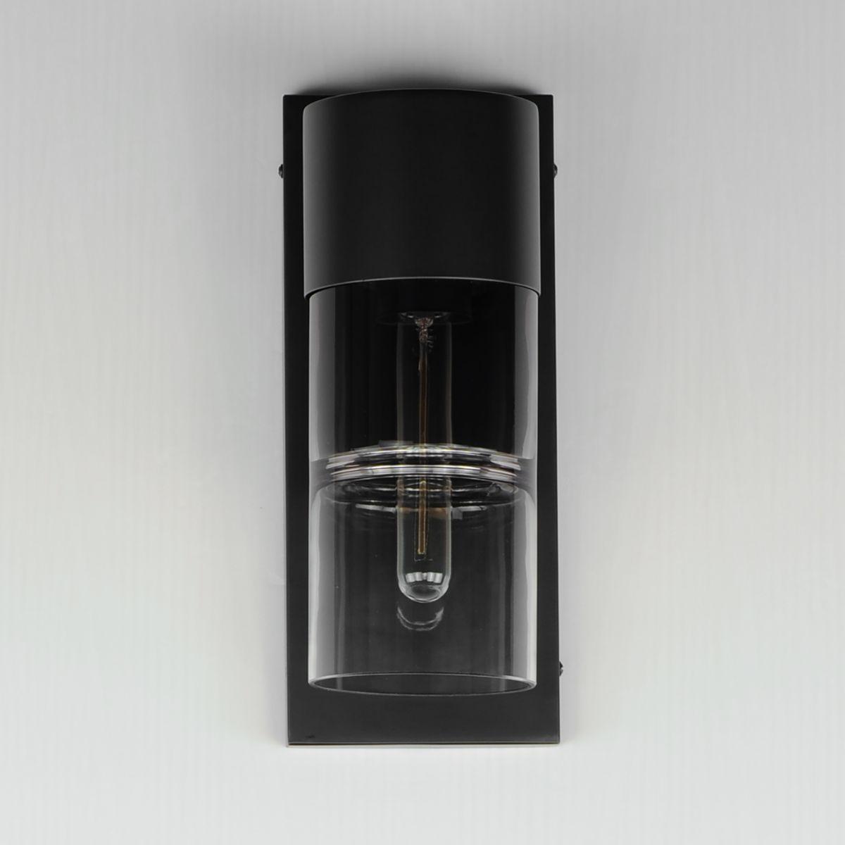 Smokestack 14 in. LED Outdoor Wall Sconce Black Finish