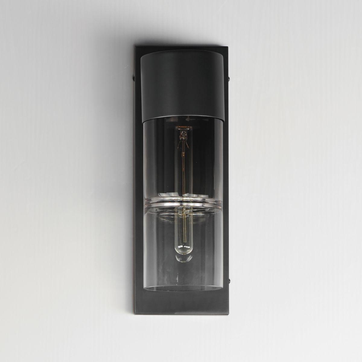 Smokestack 17 in. LED Outdoor Wall Sconce Black Finish