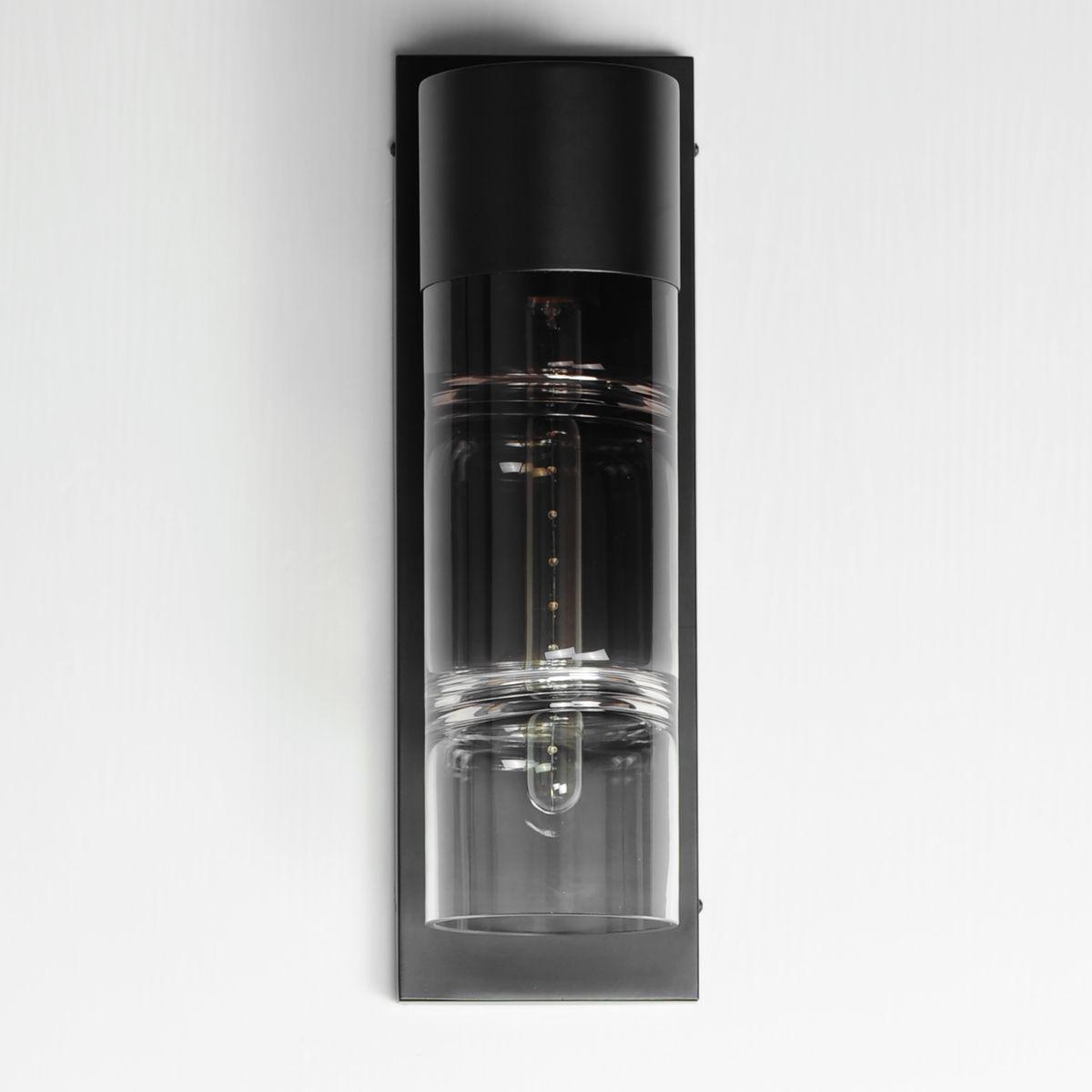 Smokestack 20 in. LED Outdoor Wall Sconce Black Finish