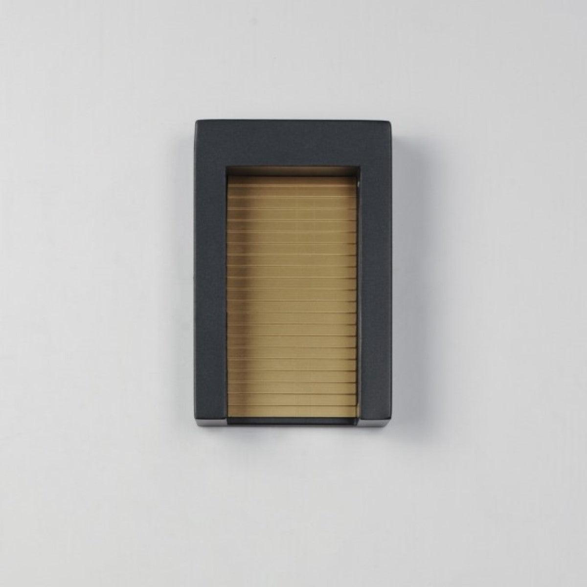 Alcove 10 in. LED Outdoor Wall Sconce 3000K Gold Finish
