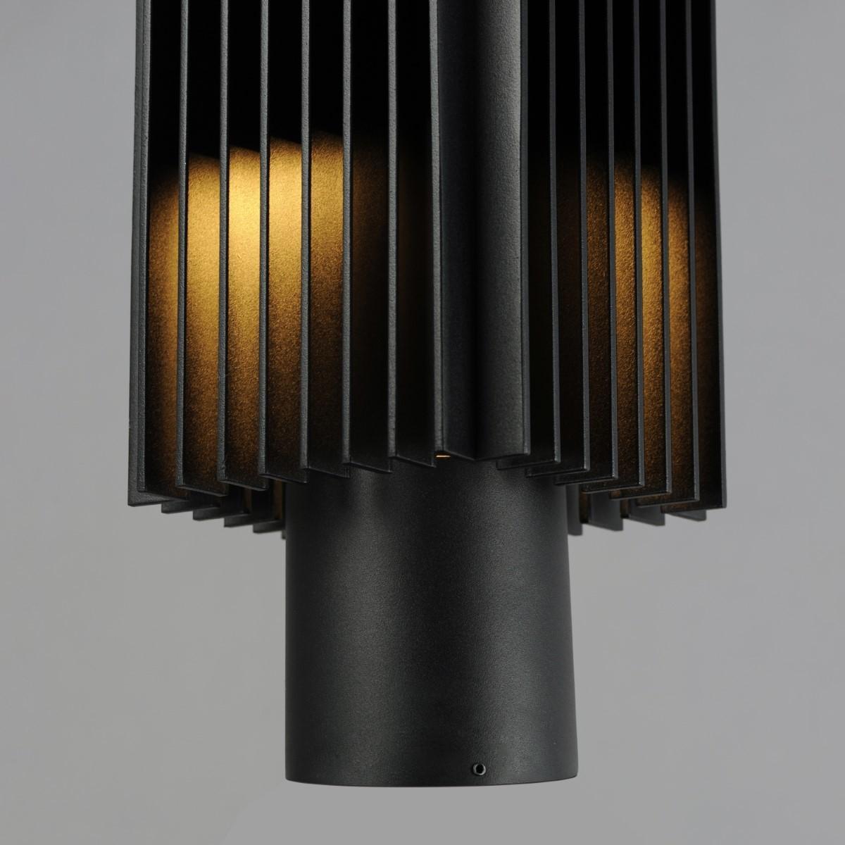 Rampart 15 in. LED Lantern Head 3000K Black finish - Bees Lighting