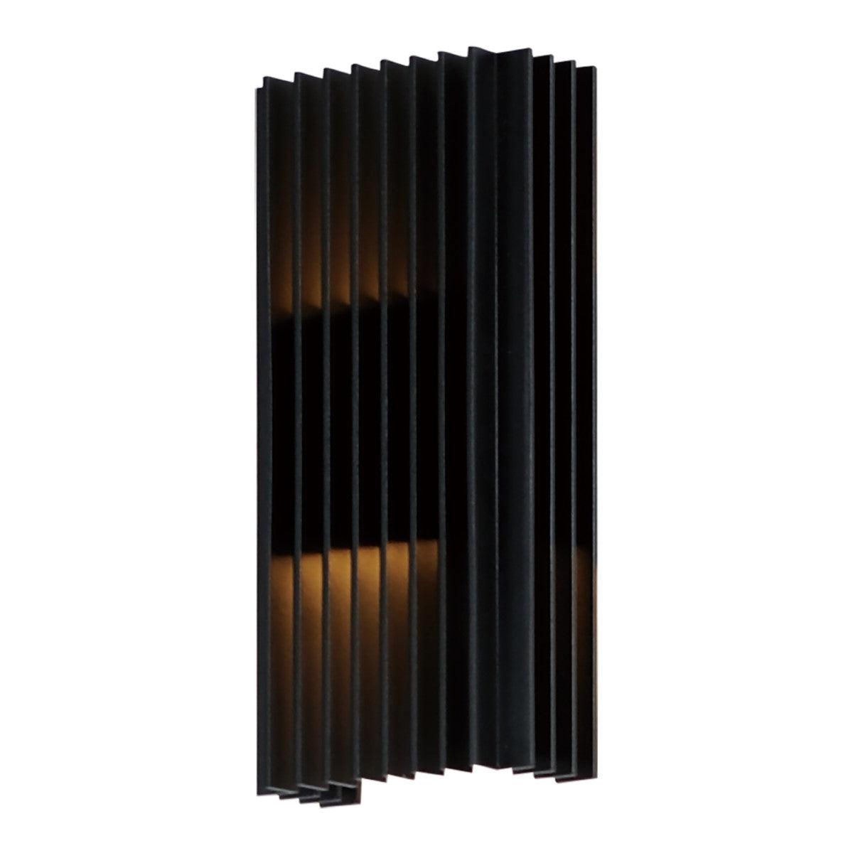 Rampart 12 in. LED Outdoor Wall Sconce 3000K Black Finish