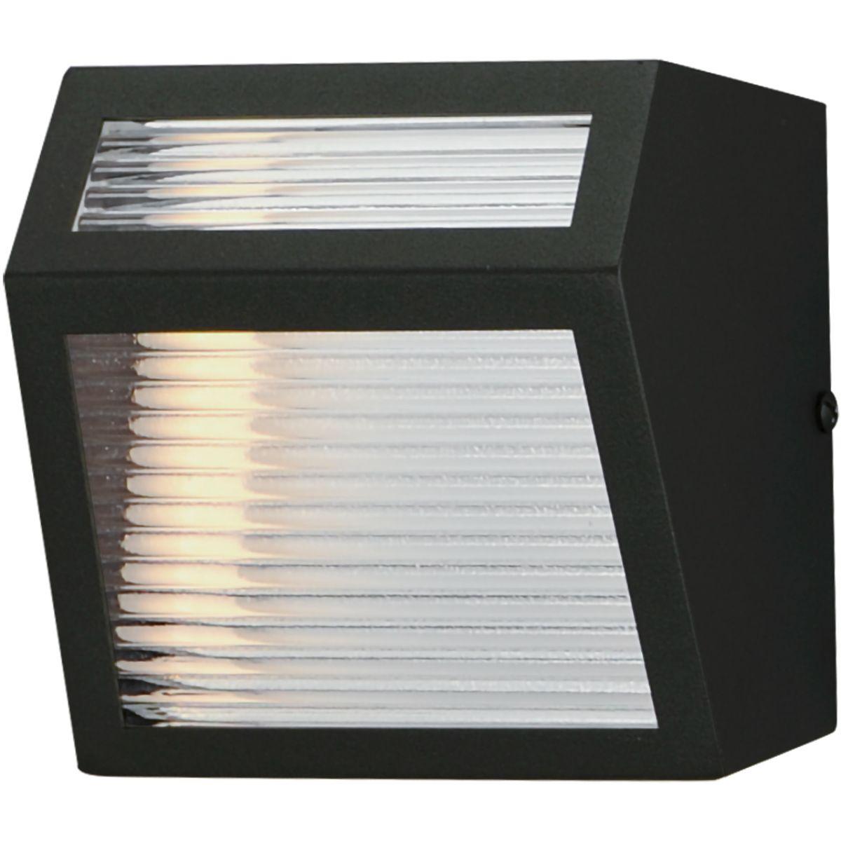 Totem 5 in. LED Outdoor Wall Sconce 3000K Black Finish - Bees Lighting