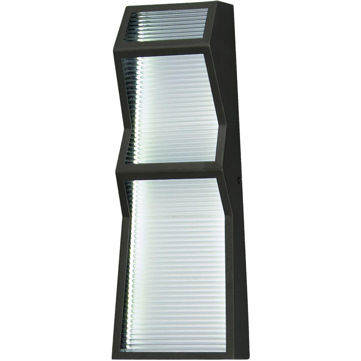 Totem 16 in. LED Outdoor Wall Sconce 3000K Black Finish