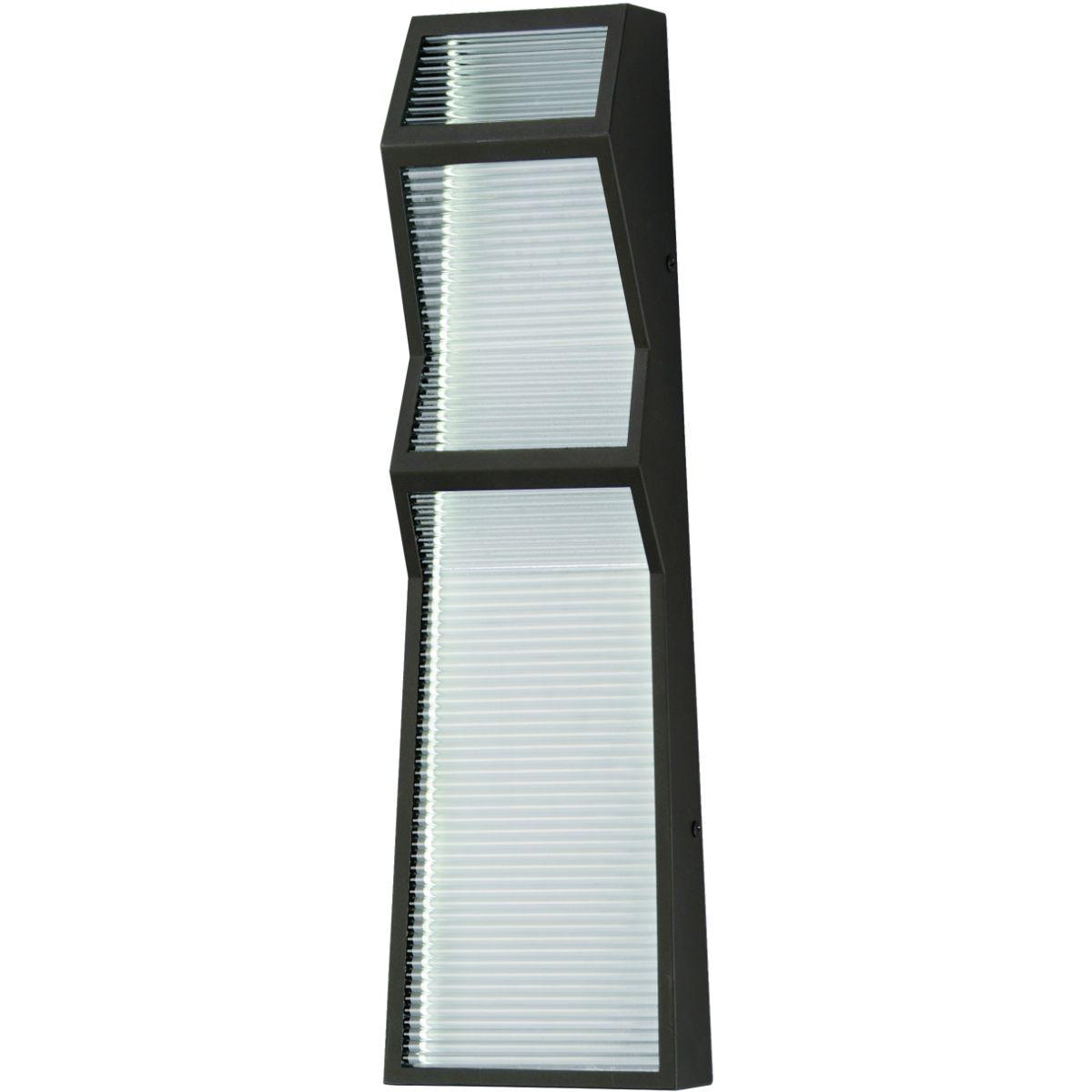 Totem 20 in. LED Outdoor Wall Sconce 3000K Black Finish
