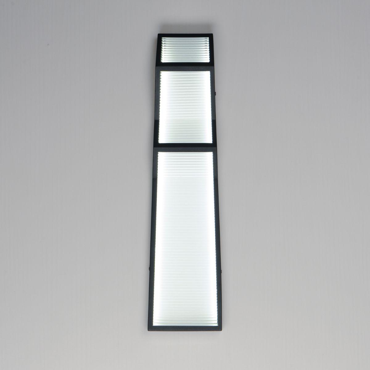 Totem 24 in. LED Outdoor Wall Sconce 3000K Black Finish - Bees Lighting