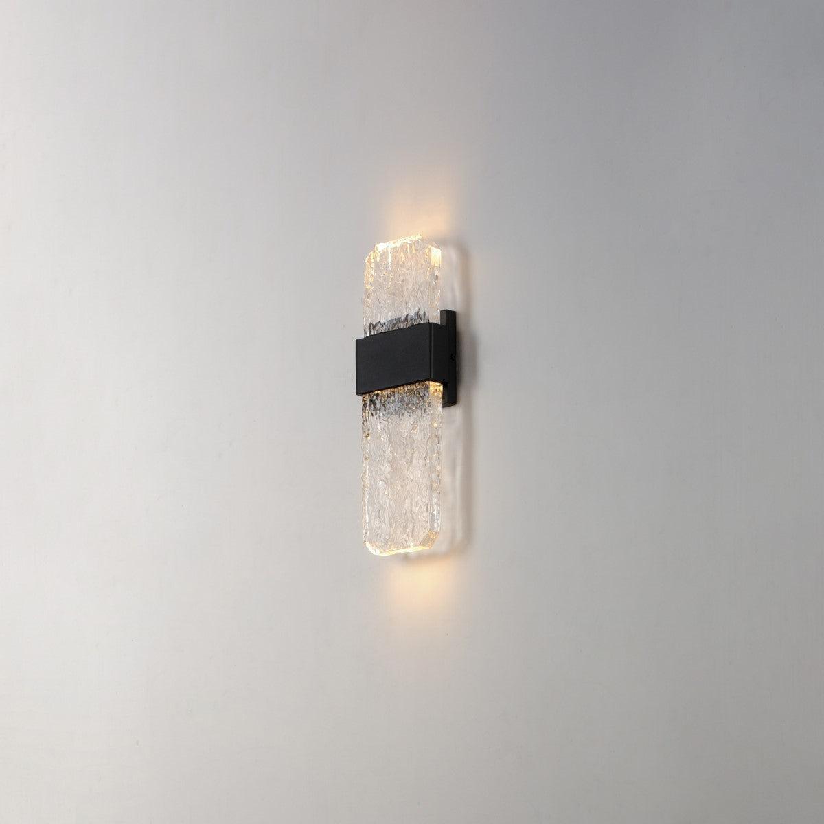 Rune 16 in. LED Outdoor Wall Sconce 3000K Black Finish - Bees Lighting