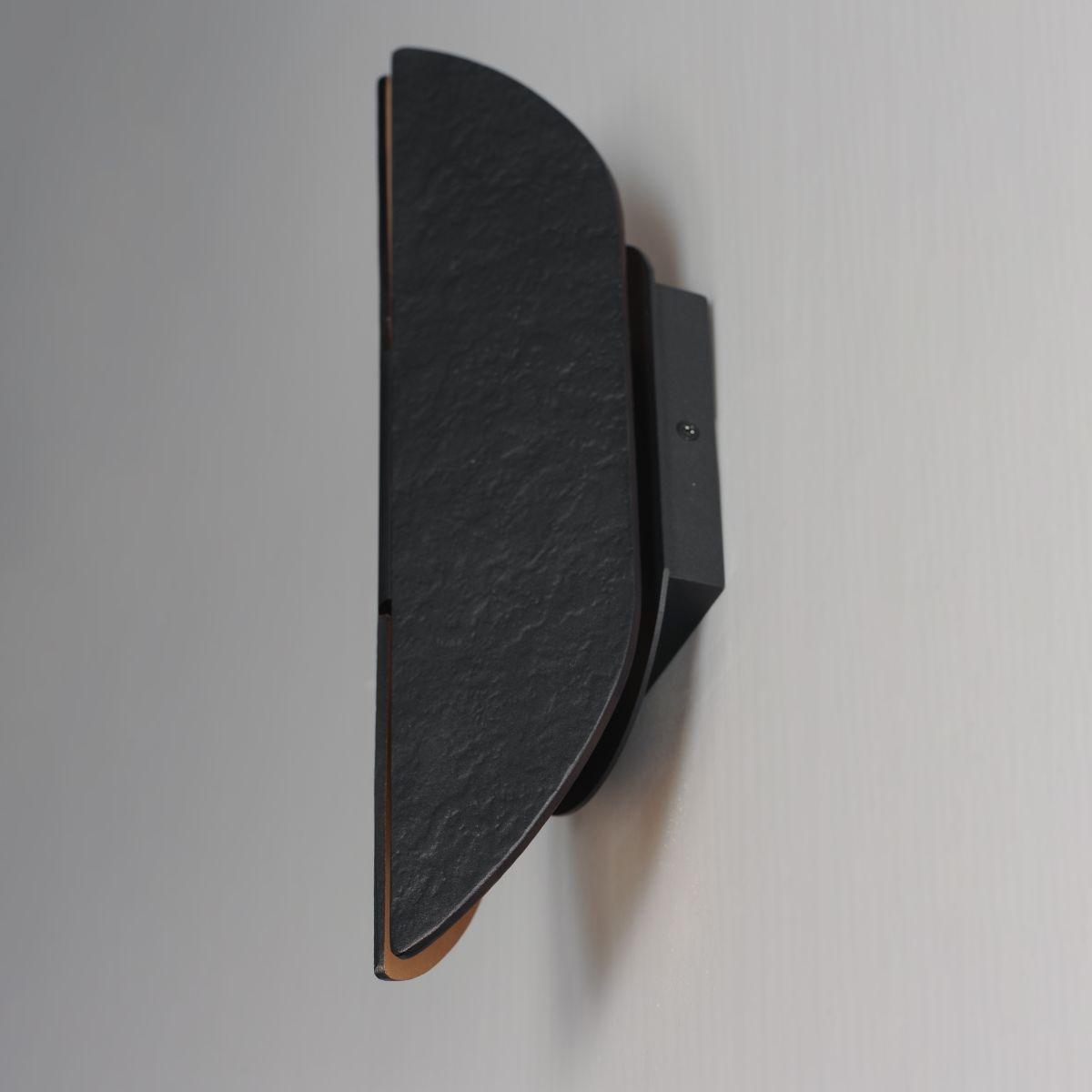 Tectonic 14 in. LED Outdoor Wall Sconce 3000K Black Finish