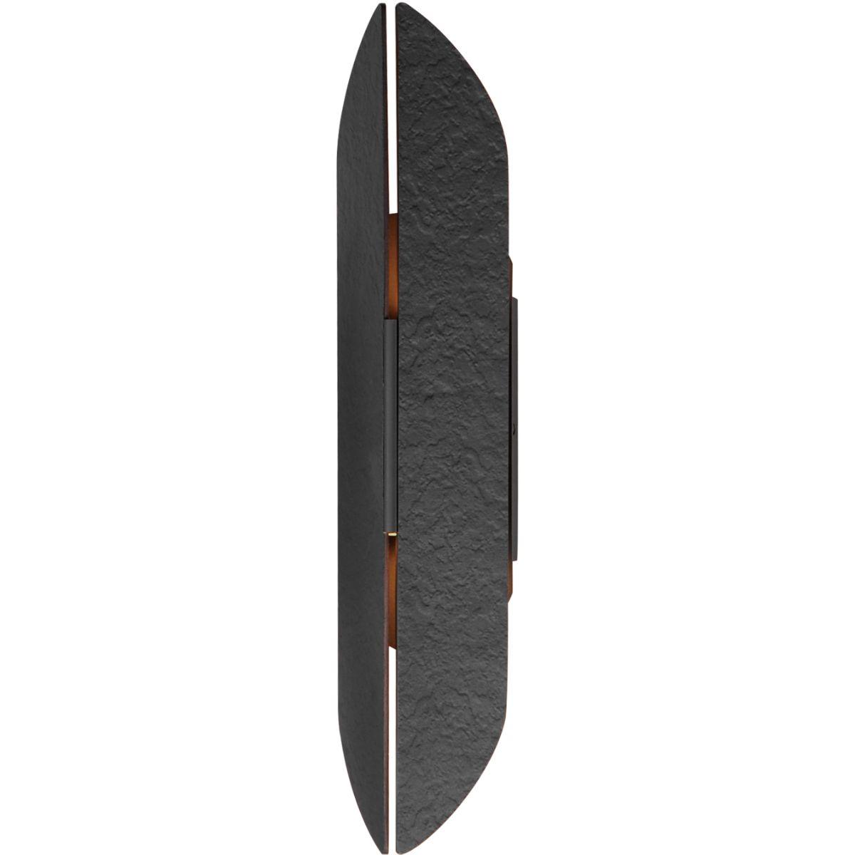 Tectonic 22 in. LED Outdoor Wall Sconce 3000K Black Finish - Bees Lighting