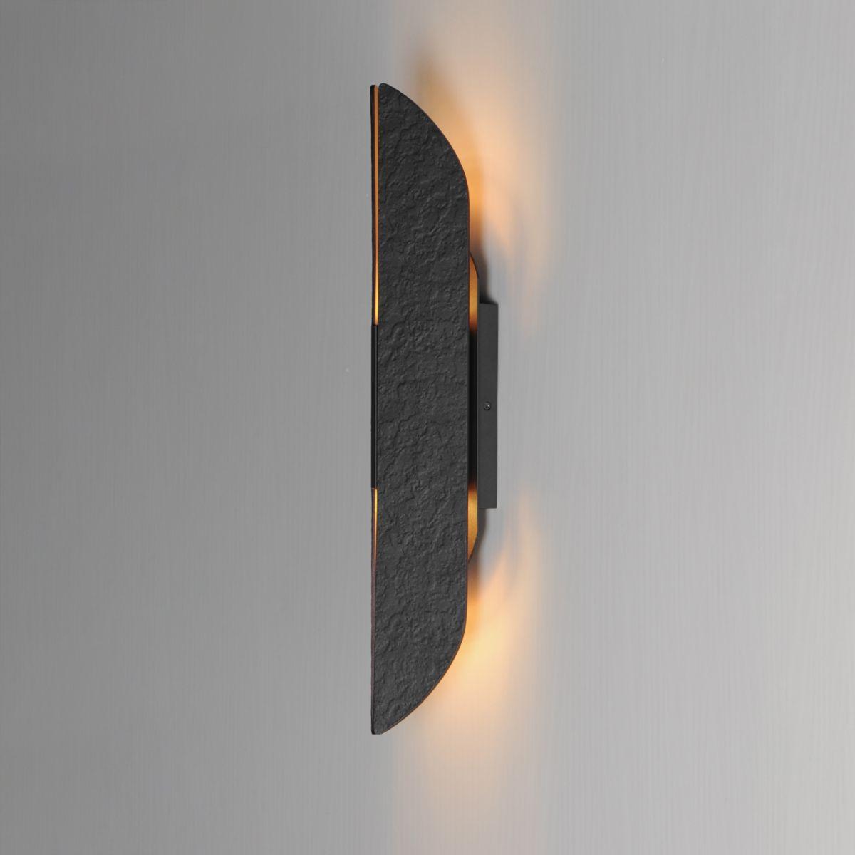 Tectonic 22 in. LED Outdoor Wall Sconce 3000K Black Finish