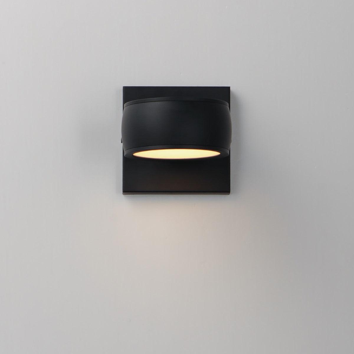 Modular 5 in. Circle LED Outdoor Wall Sconce 3000K Black Finish