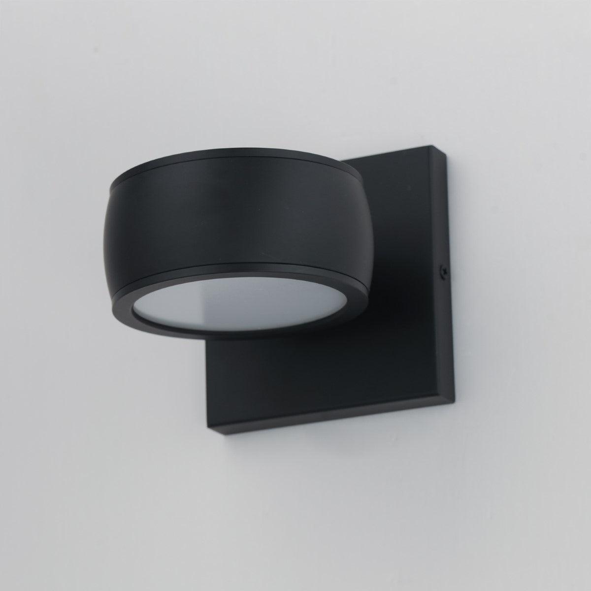 Modular 5 in. Circle LED Outdoor Wall Sconce 3000K Black Finish