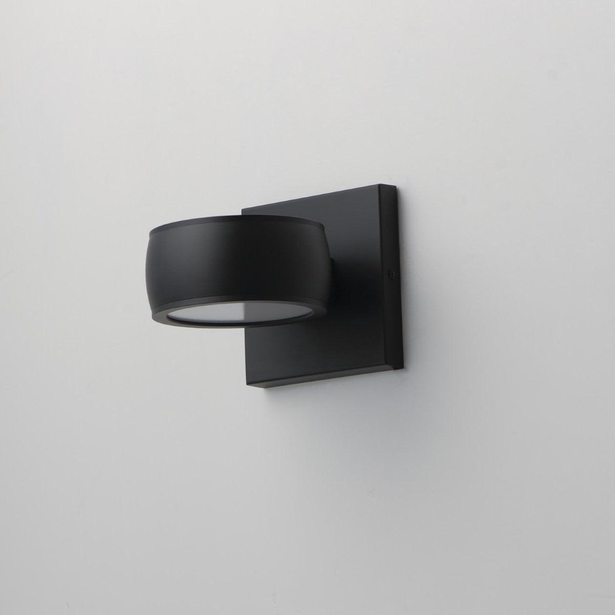 Modular 5 in. Round LED Outdoor Wall Sconce 3000K Black Finish