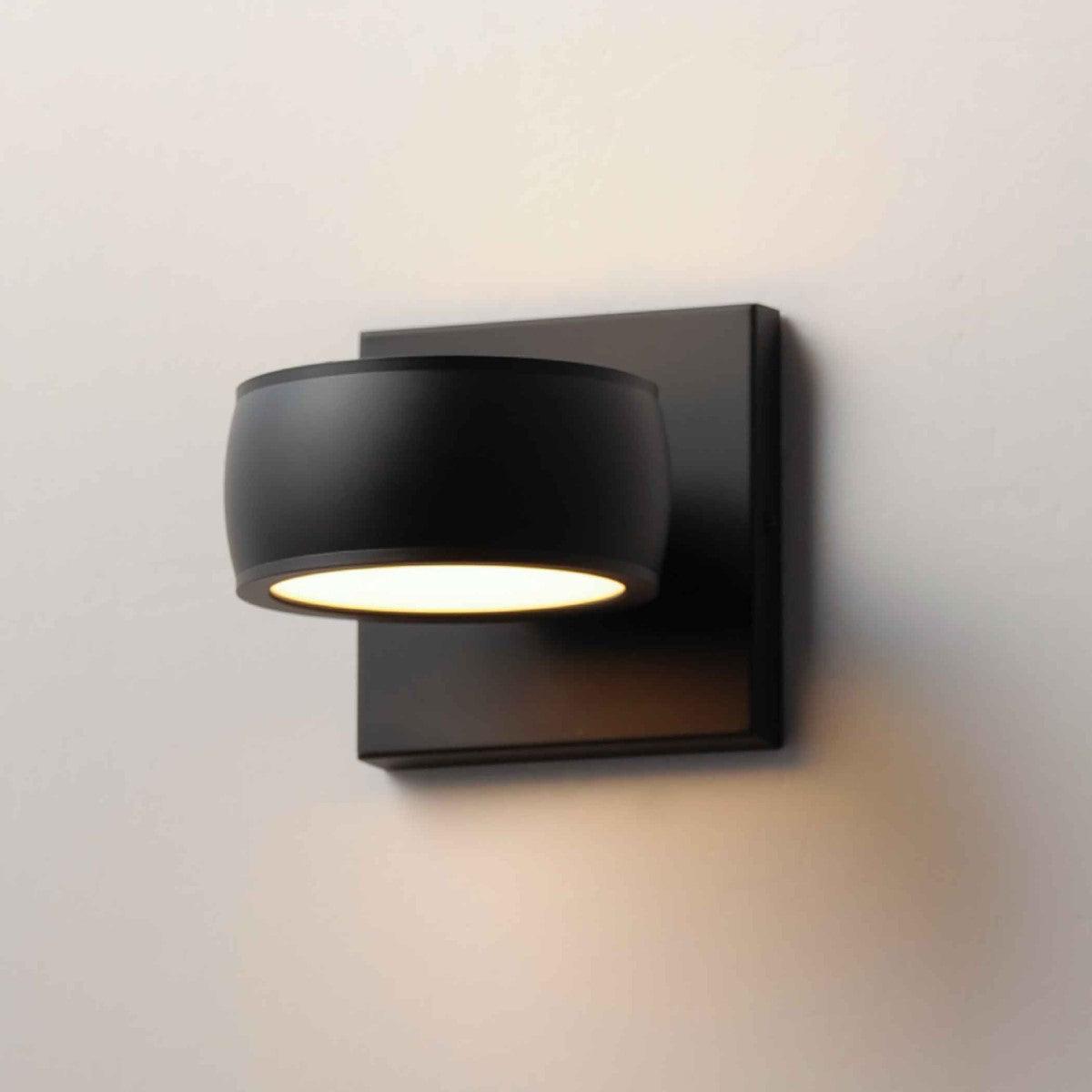 Modular 5 in. 2-Light LED Outdoor Wall Sconce 3000K Black Finish - Bees Lighting