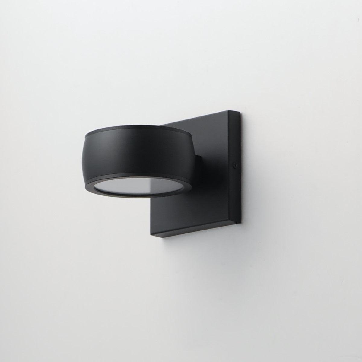 Modular 5 in. Round LED Outdoor Wall Sconce 3000K Black Finish