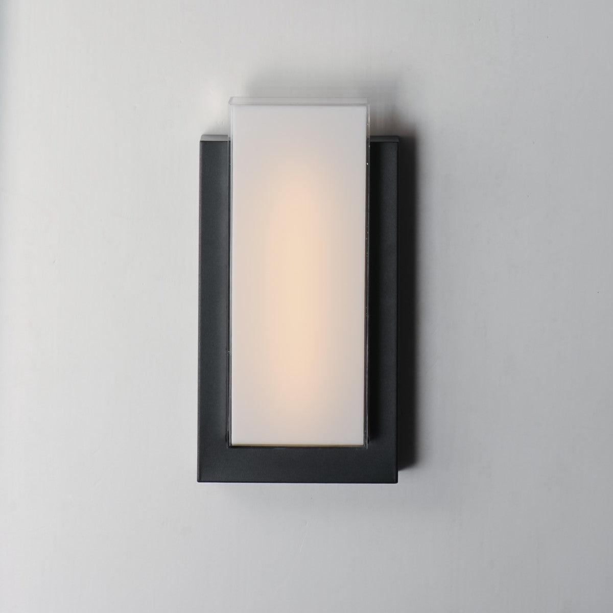 Tower 15 in. LED Outdoor Wall Sconce 3000K Black Finish