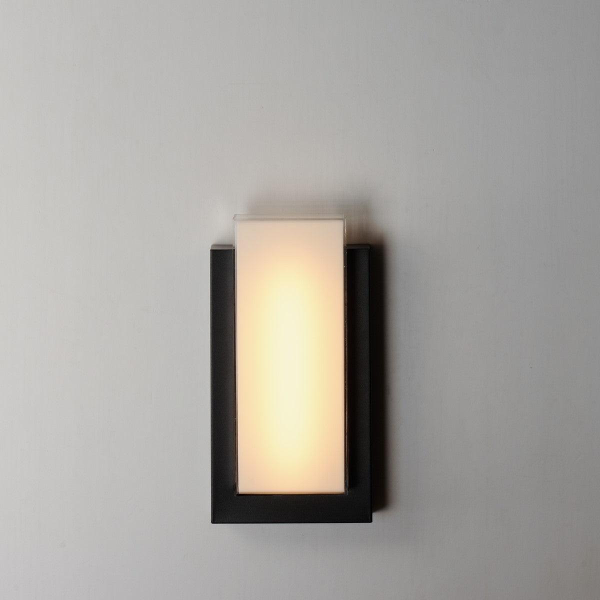 Tower 15 in. LED Outdoor Wall Sconce 3000K Black Finish