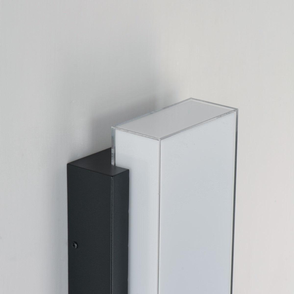 Tower 15 in. LED Outdoor Wall Sconce 3000K Black Finish