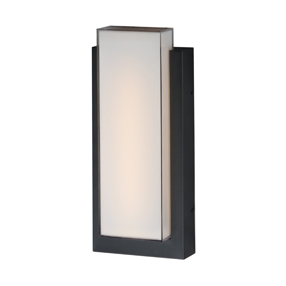 Tower 18 in. LED Outdoor Wall Sconce 3000K Black Finish