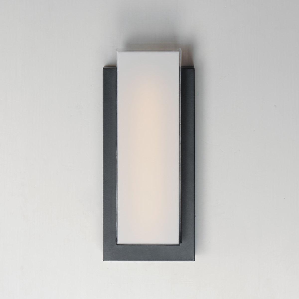 Tower 18 in. LED Outdoor Wall Sconce 3000K Black Finish