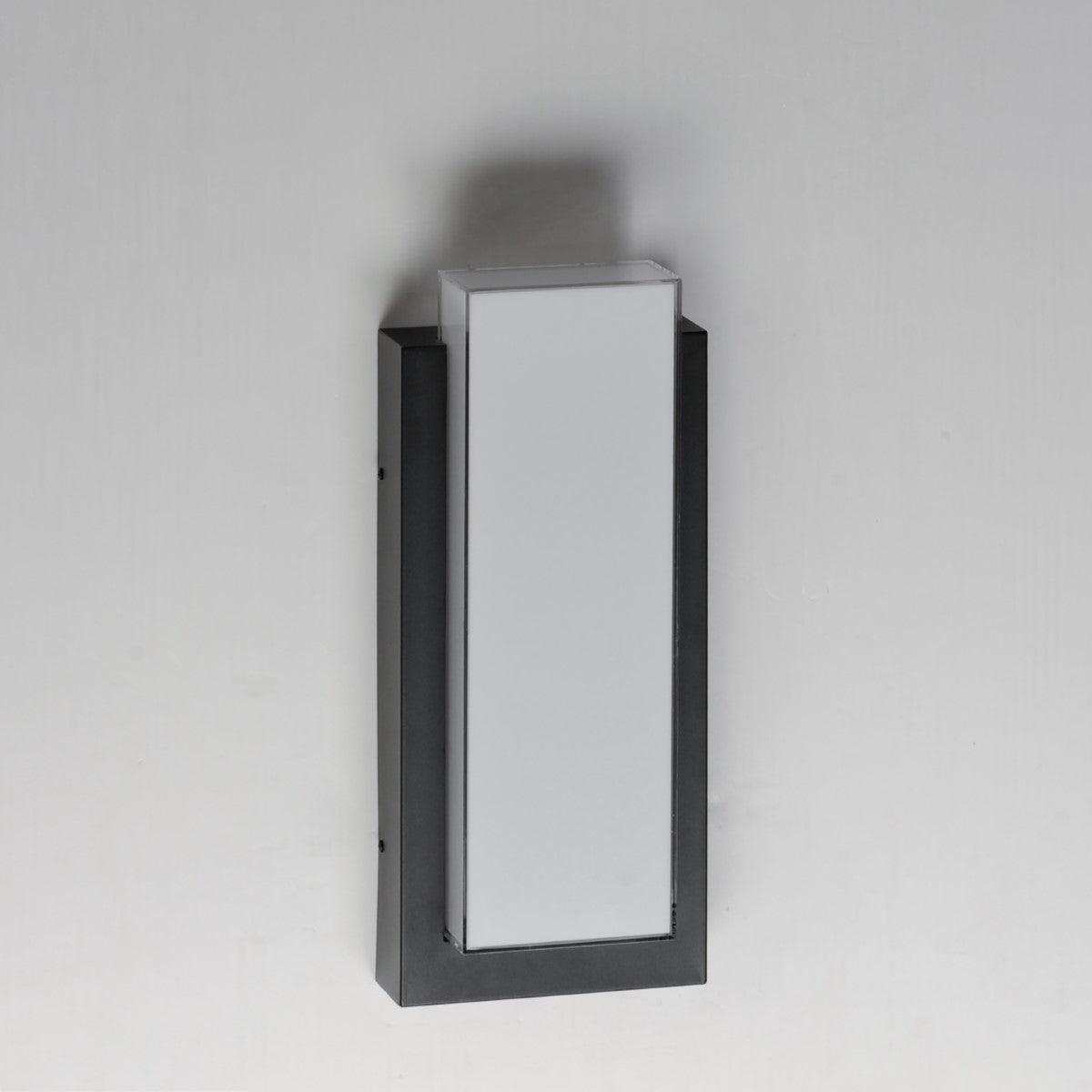 Tower 18 in. LED Outdoor Wall Sconce 3000K Black Finish