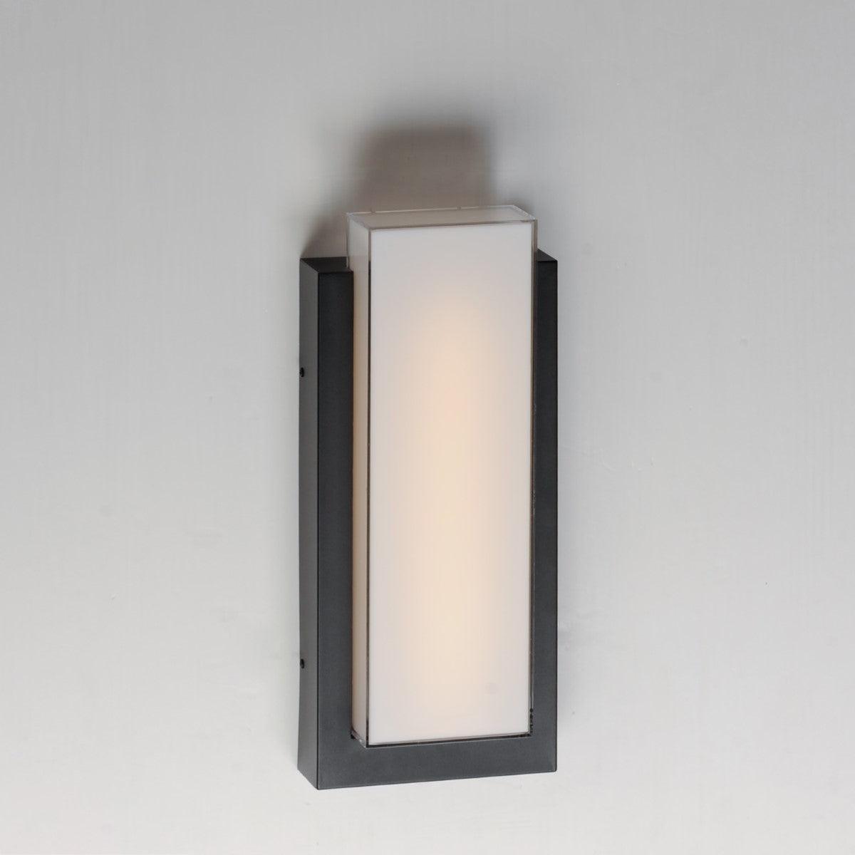 Tower 18 in. LED Outdoor Wall Sconce 3000K Black Finish