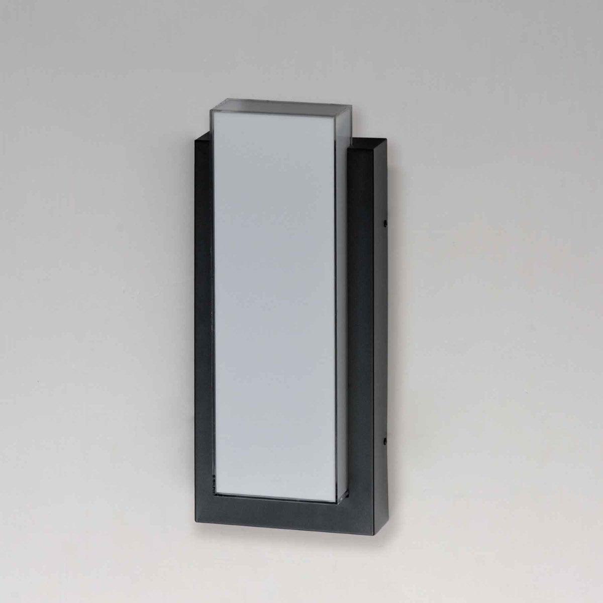 Tower 18 in. LED Outdoor Wall Sconce 3000K Black Finish