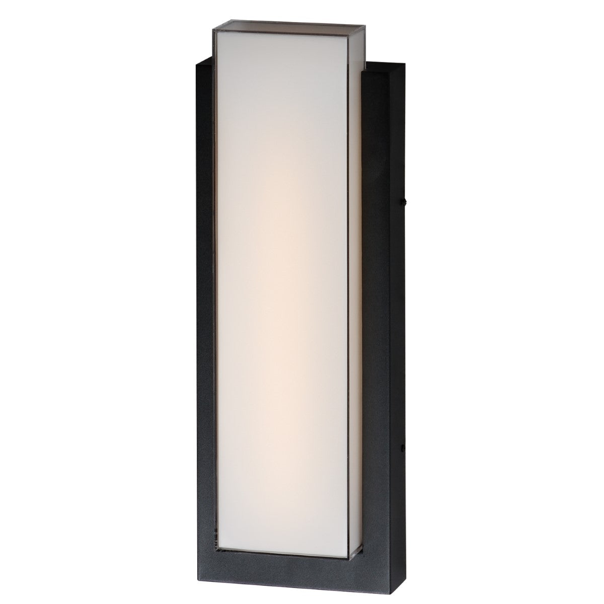 Tower 22 in. LED Outdoor Wall Sconce 3000K Black Finish