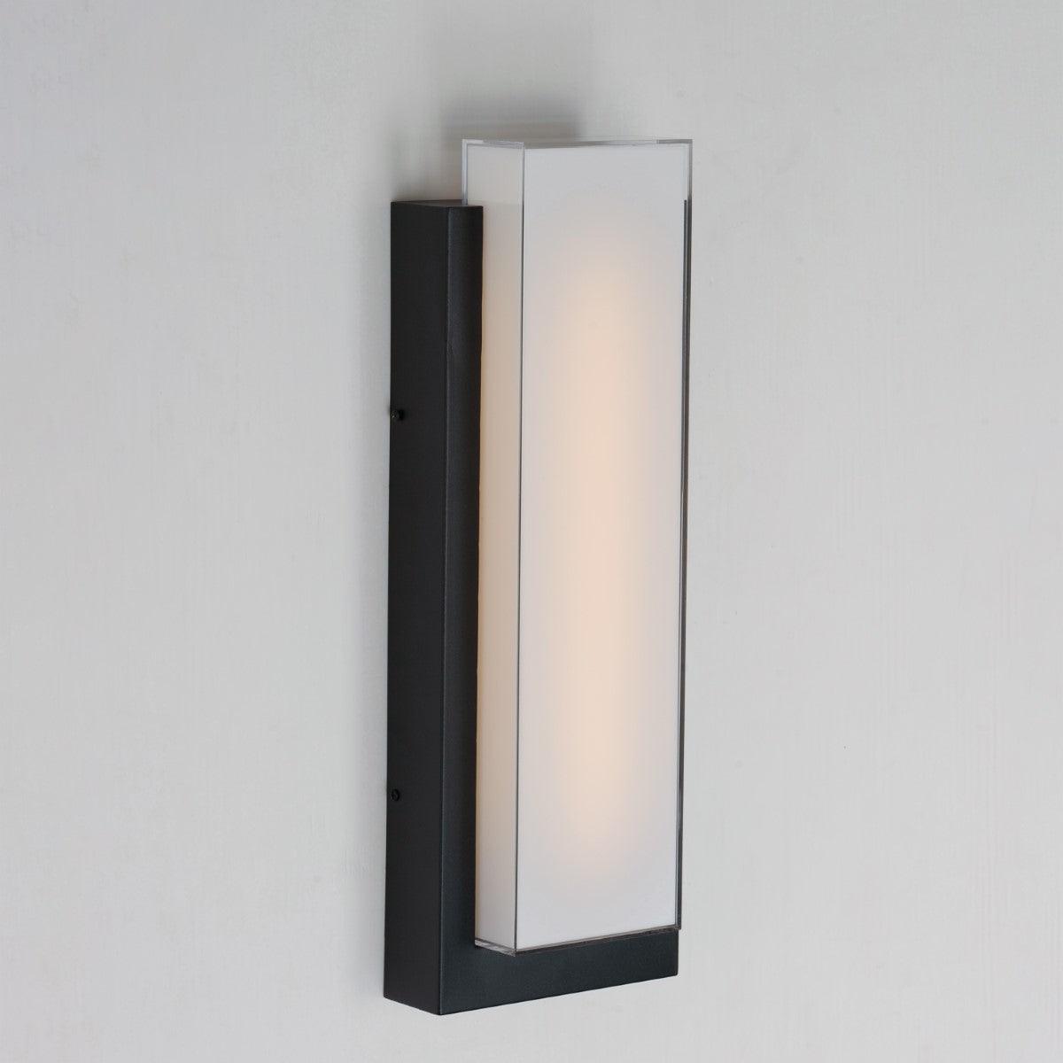 Tower 22 in. LED Outdoor Wall Sconce 3000K Black Finish