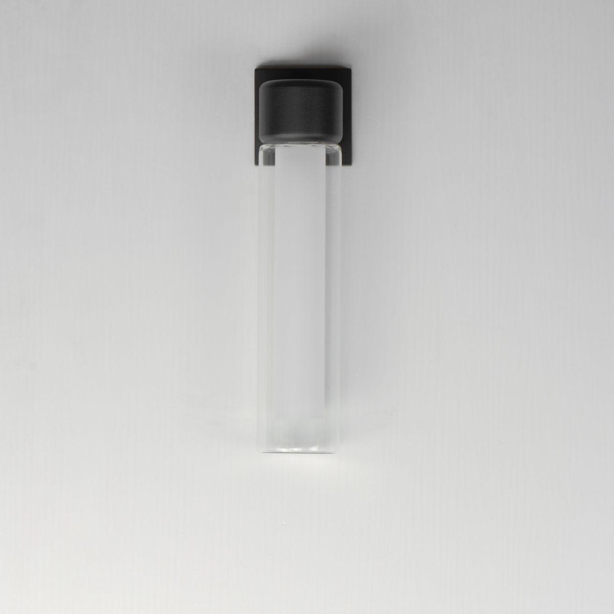 Dram 15 in. LED Outdoor Wall Sconce Black Finish - Bees Lighting