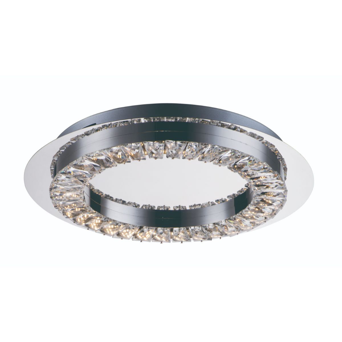 Charm 17 in. LED Flush Mount Light Chrome Finish - Bees Lighting