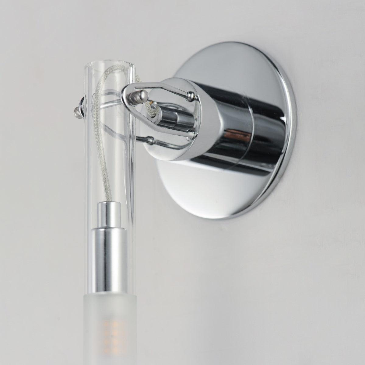 Pipette 13 in. LED Armed Sconce Polished Chrome finish